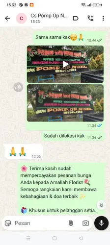 Testimonial Papan Bunga nunu